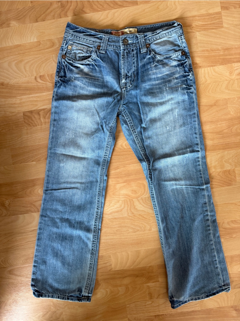Big Star Men's Bootcut Jeans in Faded Blue